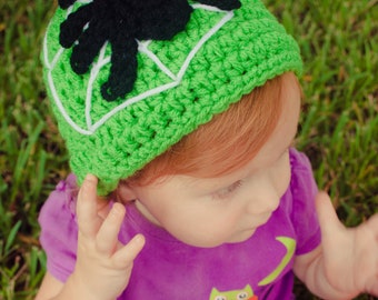 Crocheted Spider Beanie