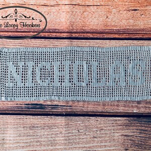 Crocheted Name Doily - 6-10 letters