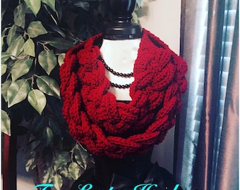 Braided Cowl w/button closure