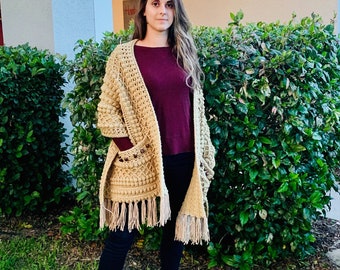 Boho Beaded Shawl