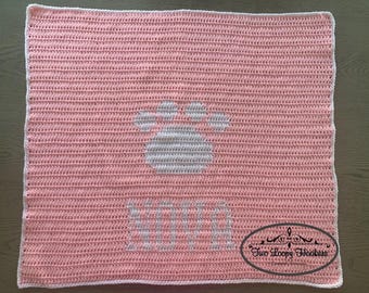 Personalized Crocheted Puppy/Dog Blanket