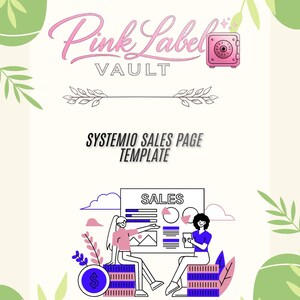 Plantilla de página de ventas de Systeme.io / Plantilla de embudo de ventas / Diseño de página de destino / Página de ventas de productos digitales / Descarga instantánea