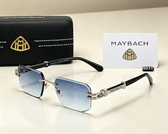 Maybach Rimless Sunglasses | Luxury Gradient Lens UV400 Protection