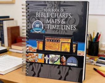 Livre rose de la Bible : graphiques, cartes et lignes du temps, édition 10e anniversaire, livre de référence pour l'étude de la Bible