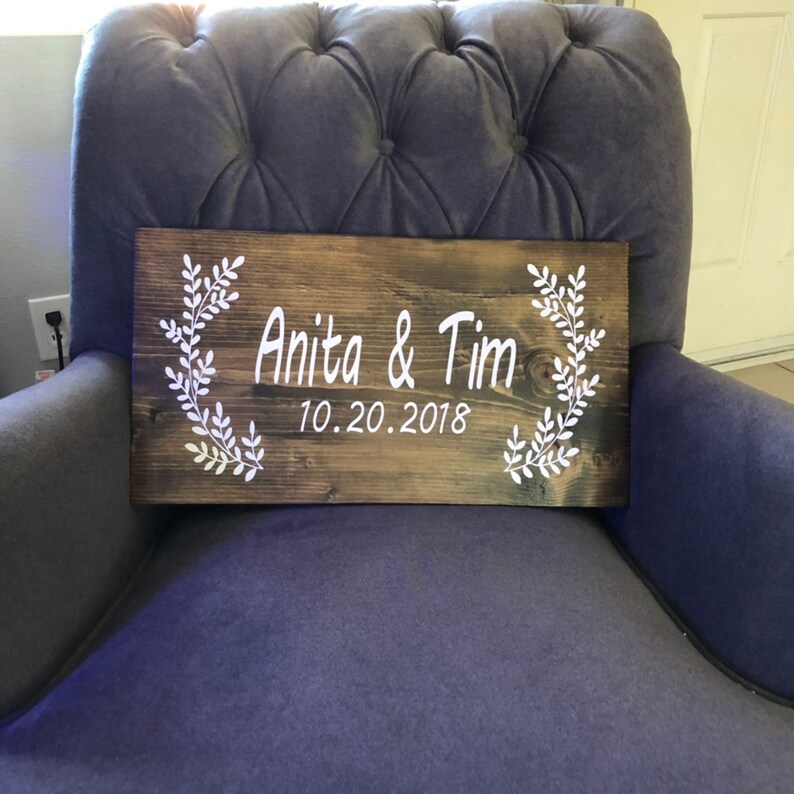 Engagement Wood Sign Wedding Wood Sign Wedding Date Sign Etsy