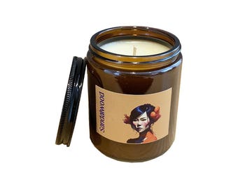 Vela aromática de sándalo natural – 220 ml