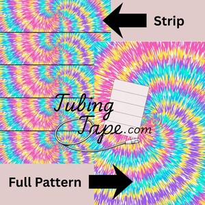 Speckle Pastel Tie Dye Tubing Tape Sheet