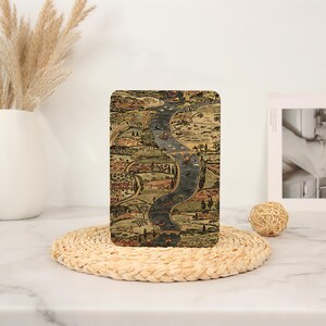 Vintage River Map,Kindle Case for Kindle Colorsoft 2024, Kindle 12/11/10th 6" 2024, Paperwhite 12/11th 6.8" 7" Case, Kobo Libra Color Case