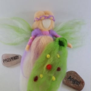 Angel Flower Fairy Needle Felted Handmade OOAK