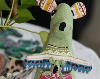 Kangaroo and Joey Handmade One of a Kind