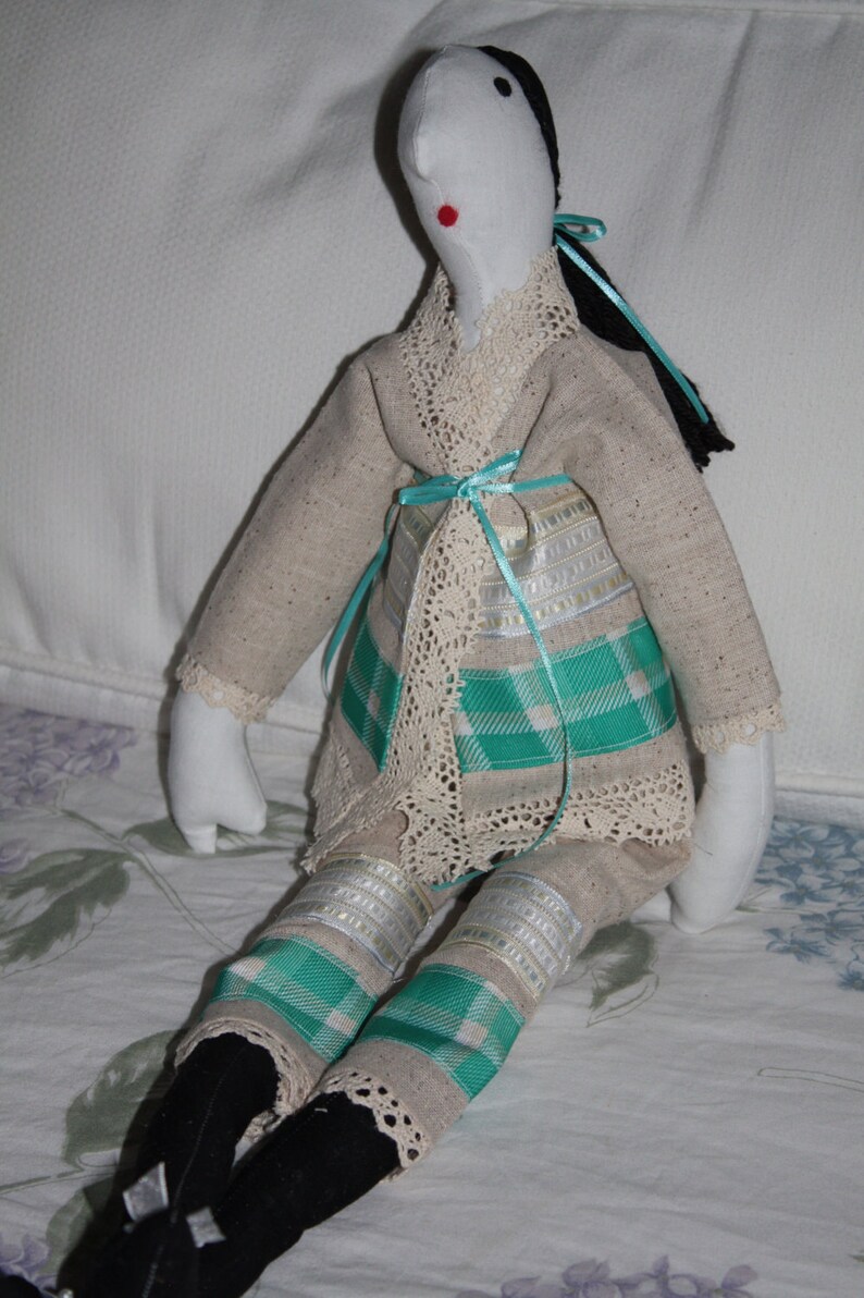 Antonia Aqua Doll Handmade One of A Kind image 1