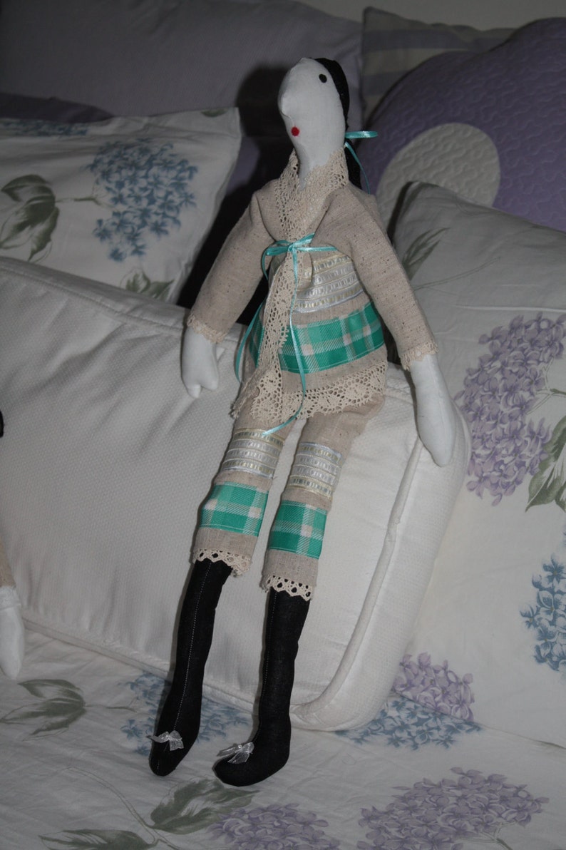 Antonia Aqua Doll Handmade One of A Kind image 4