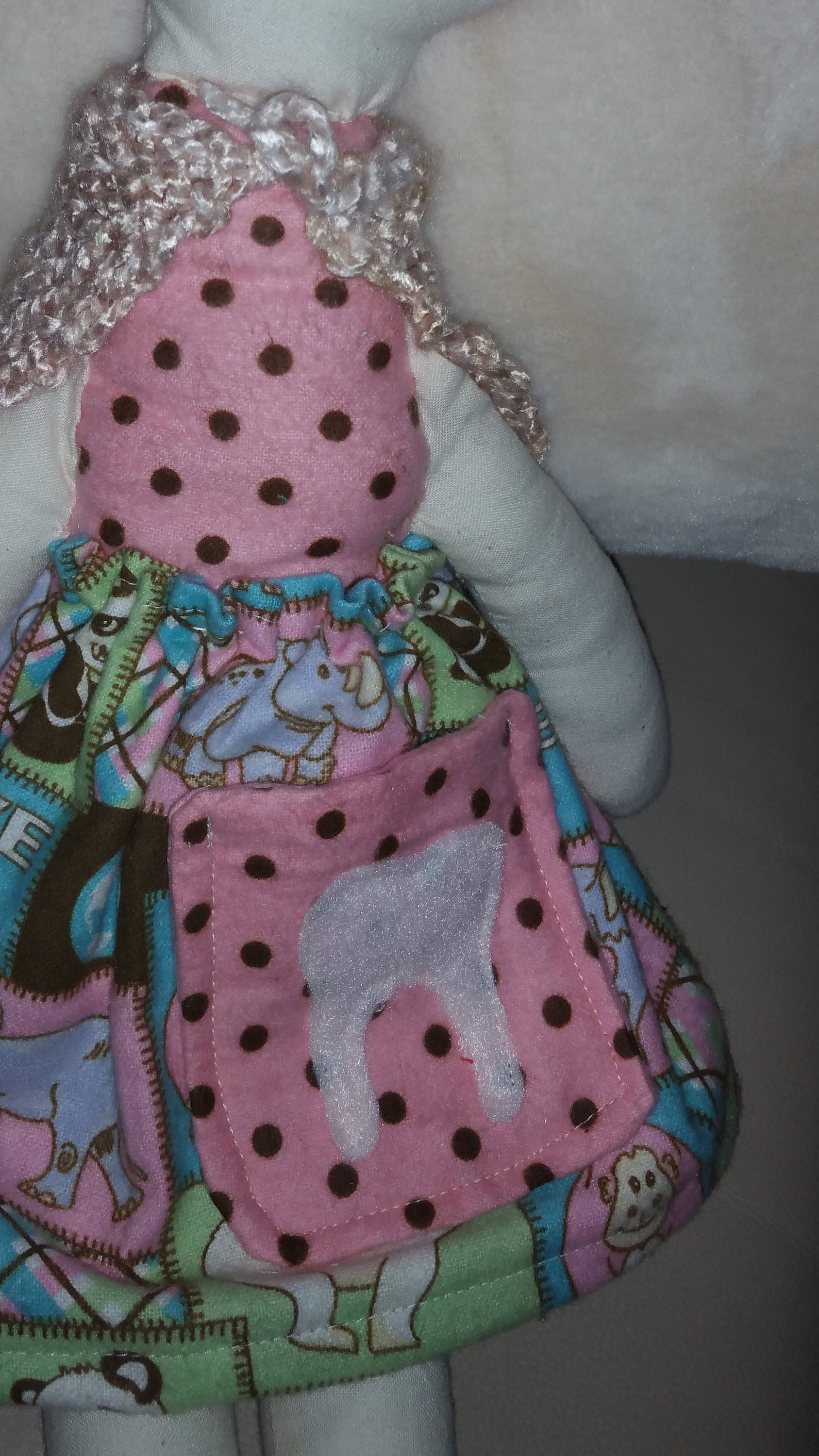 Tooth Rag Tooth Fairy Rag Doll OOAK Handmade 18 Inches Tall Protect the Animals ...
