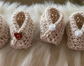 New Baby Booties Handmade Crochet Baby Gift