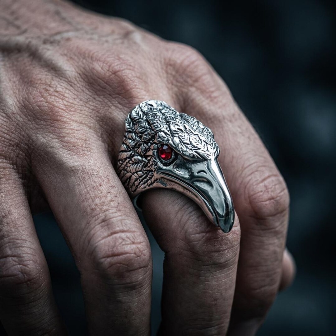 Condor Ring for Men Eagle Bird Statement Ring Animal Jewelry - Etsy