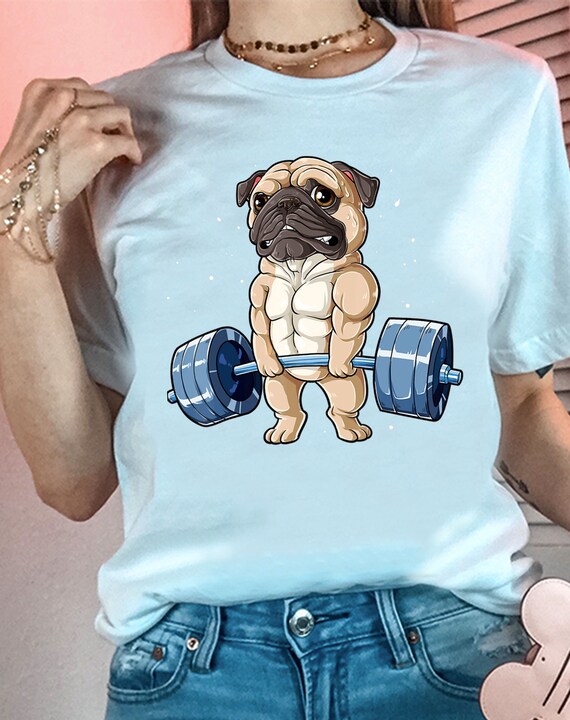 pug workout shirt