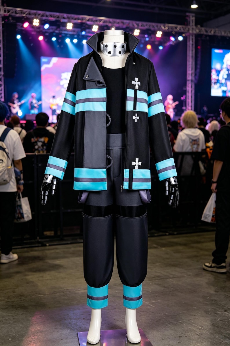 Fire Force Inca Cosplay Fire Force Shinra Kusakabe Cosplay Costume, Handmade Company 8 Full ...