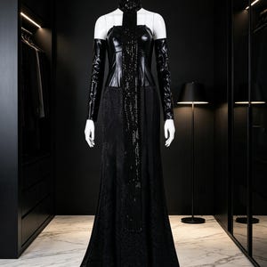 Padme Black Dress - Etsy