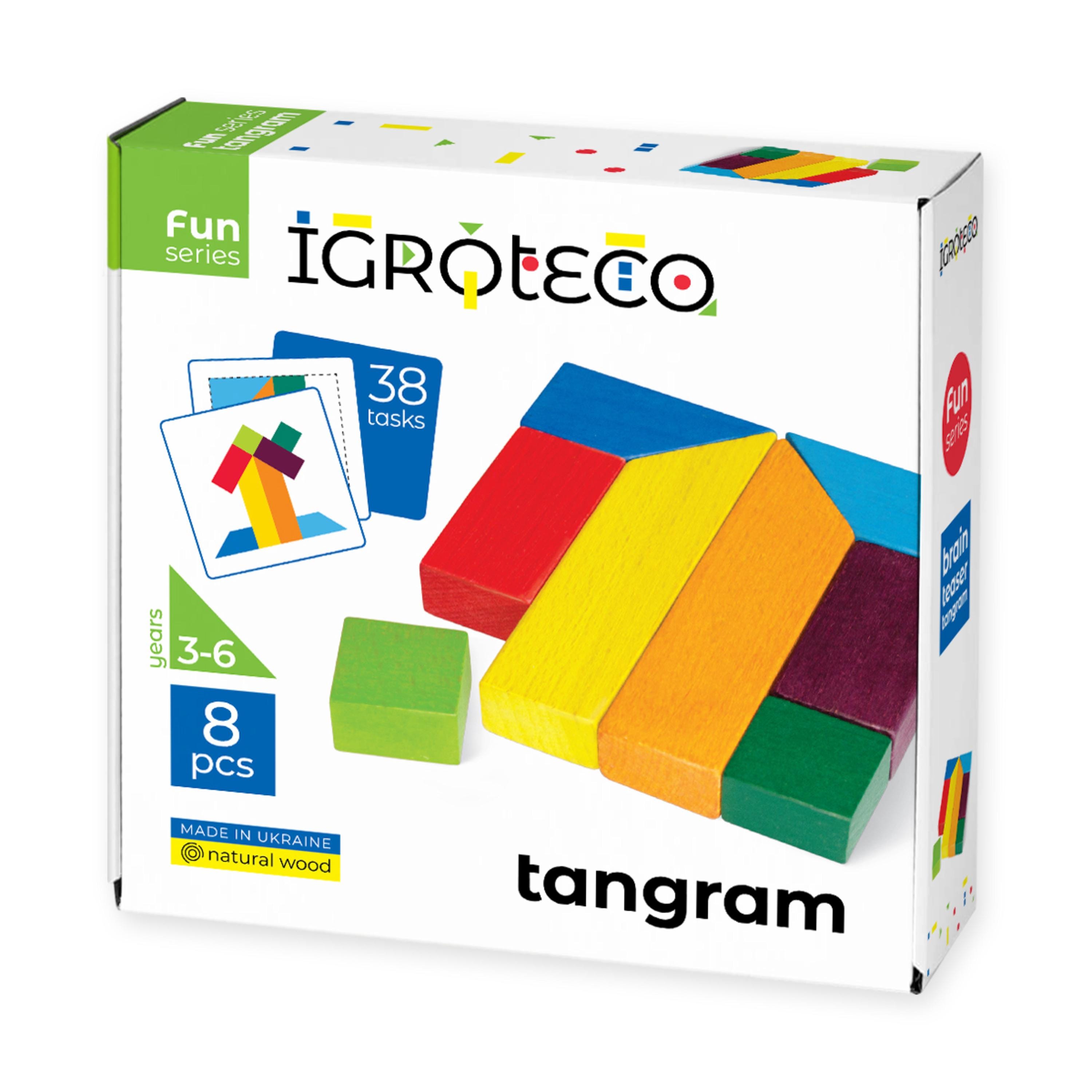 Wooden Tangram Puzzle for Kids | Montessori Travel Toy | Logic Game - Etsy