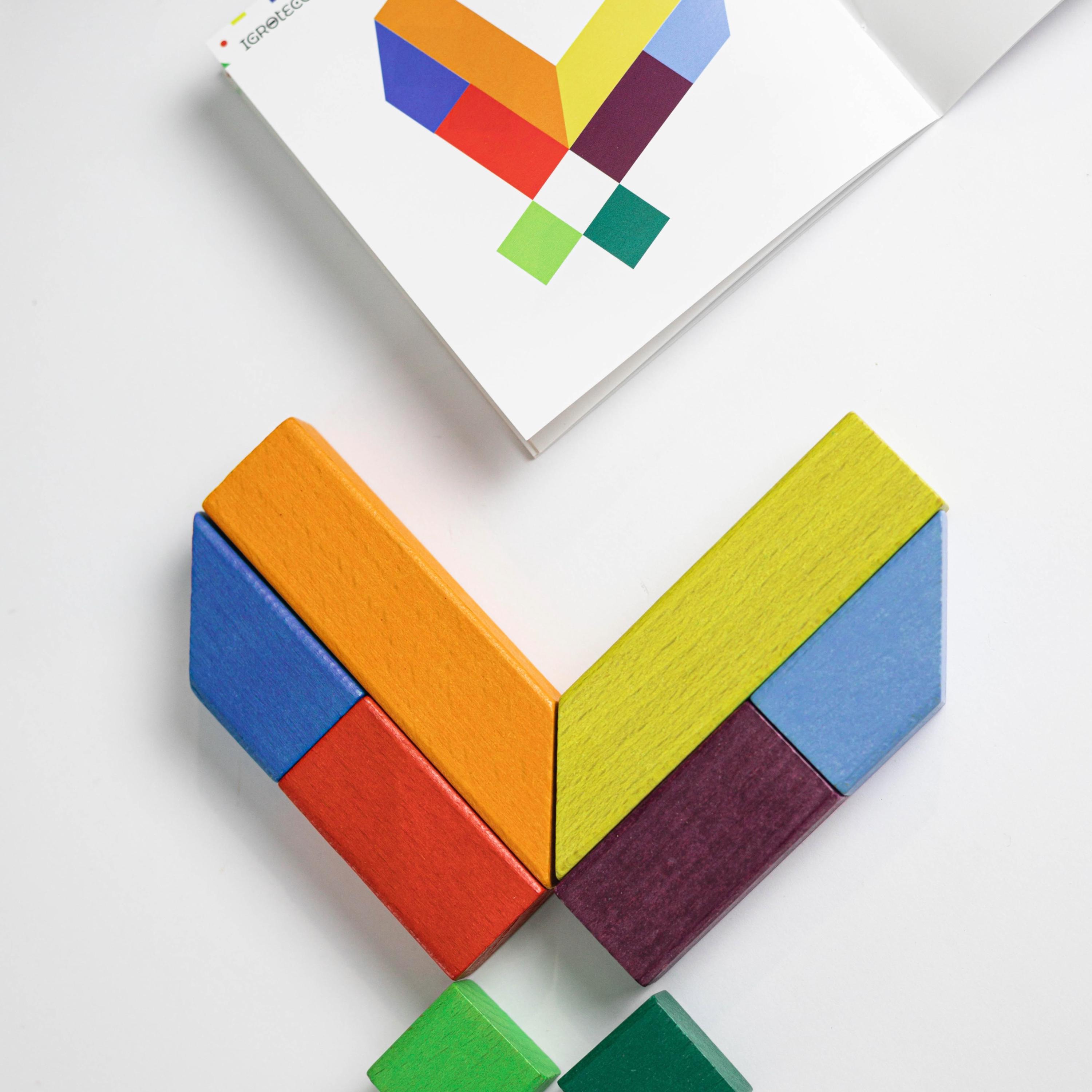 Wooden Tangram Puzzle for Kids | Montessori Travel Toy | Logic Game - Etsy