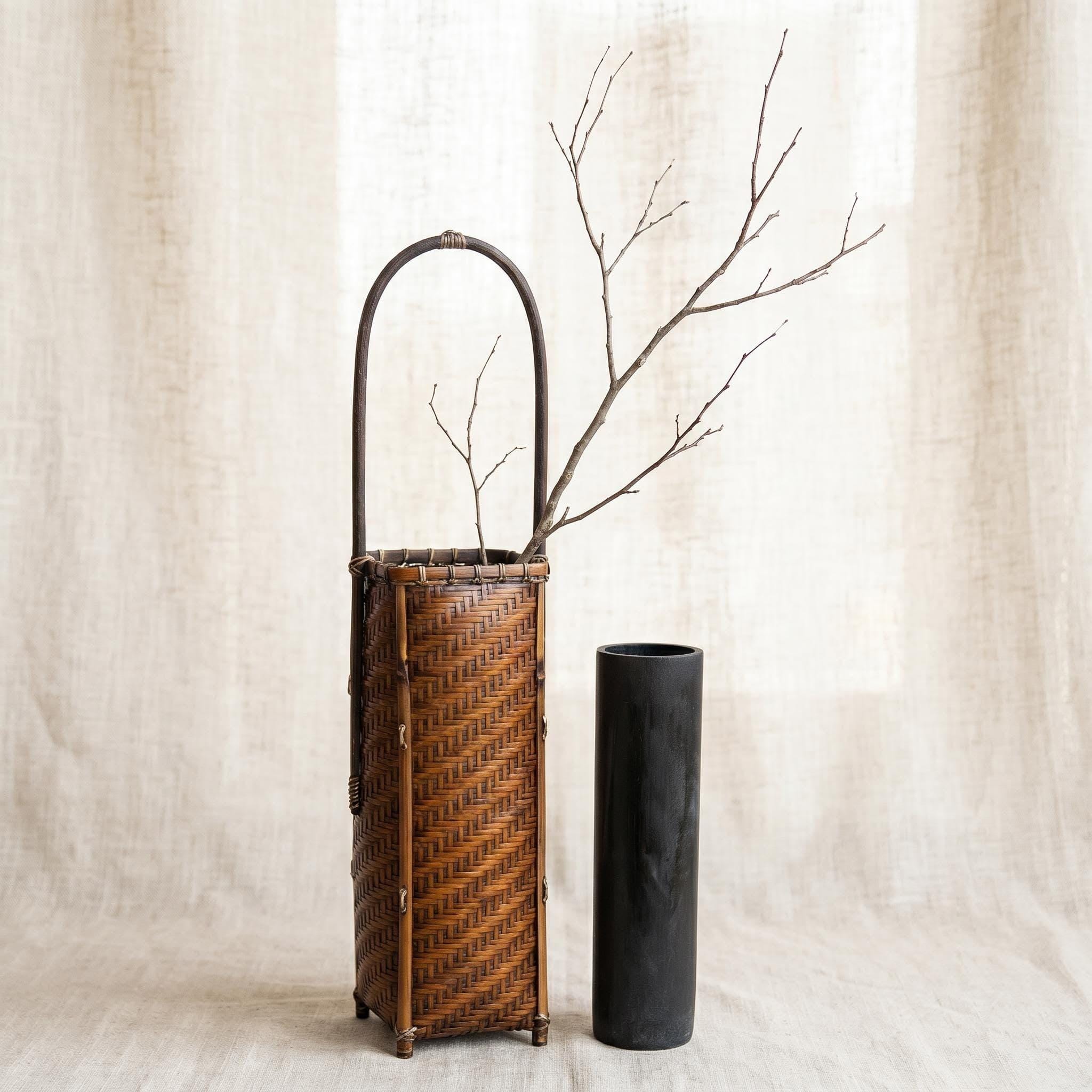 アンティークの竹の花瓶 - Etsy 日本