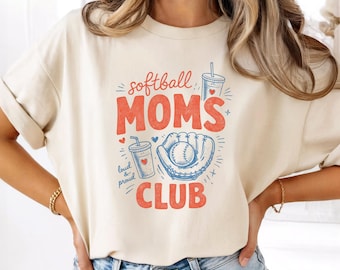 Softball Moms Club Loud Proud Graphic Tee (Digital Download)