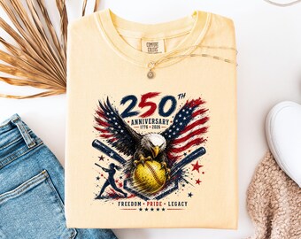 250th Anniversary Eagle Softball Graphic Sweatshirt (Digital Download)