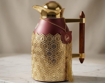 Termo Turco Vintage, Cafetera Decorativa, Vajilla Elegante, Jarra para Bebidas Frías ve Calientes, Regalo de Decoración de Cocina