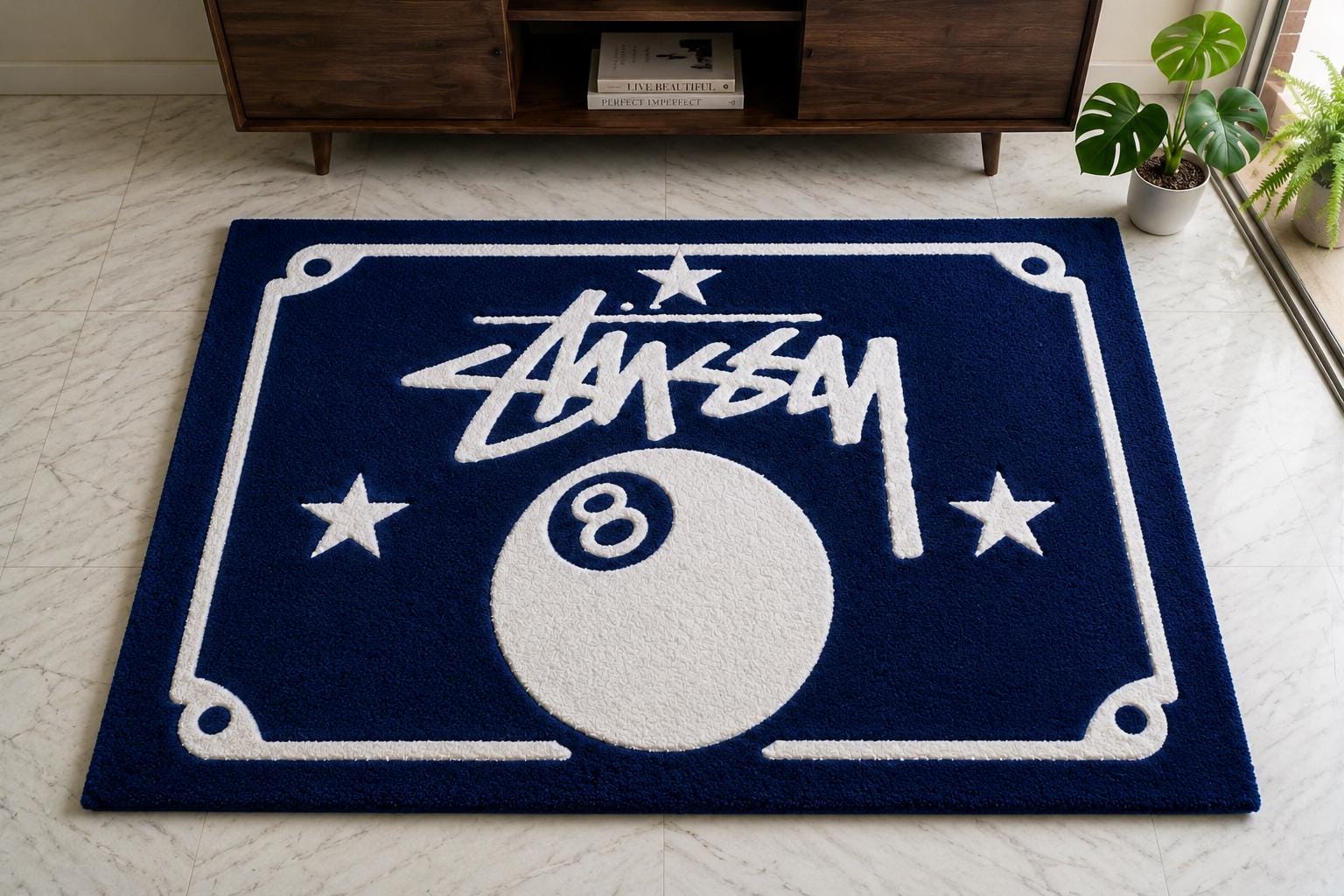 Stussy 8 Ball Rug - Etsy Denmark