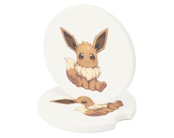 Eevee Pokemon Soapstone Car Coaster