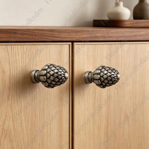 Antique Pinecone Cupboard Knob, Modern Cabinet Handle for Wardrobe Nightstand