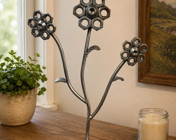 metal nut Flower ornament
