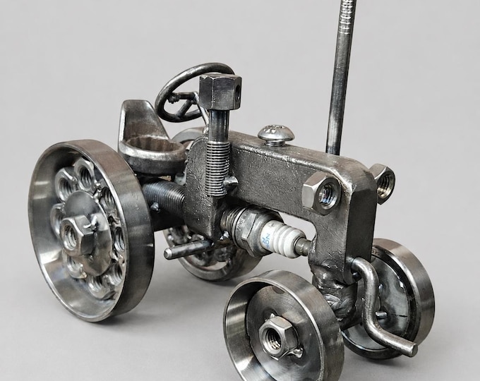 Metal Tractor Ornament