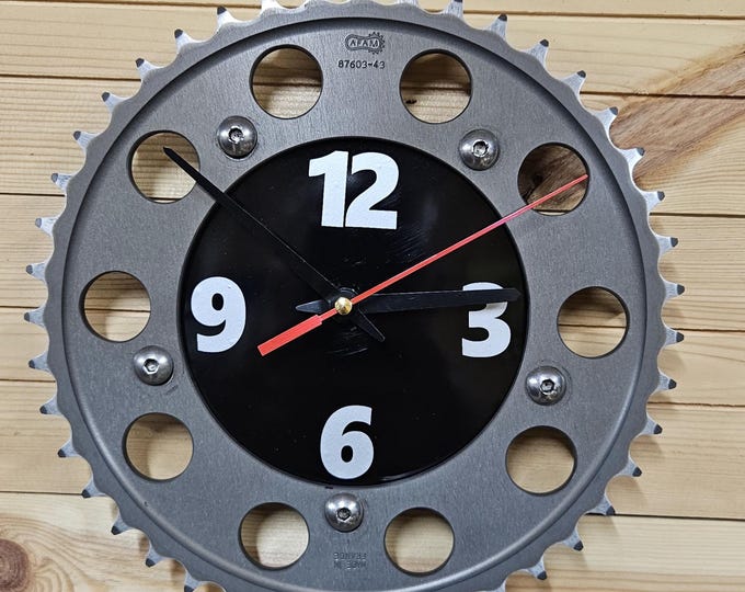 motorbike sproket wall clock
