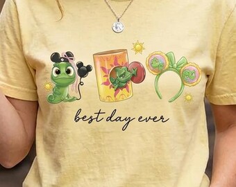 Best Day Ever T-Shirt, Tangled Pascal Shirt, Disney Trip Tee, Retro Magical Sweatshirt, Cute Cartoon Apparel for Disney Vacation Fan