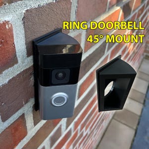Ring Doorbell 2nd Gen 45 Degree Angle Mount | Corner Bracket, Adjustable View Accessory