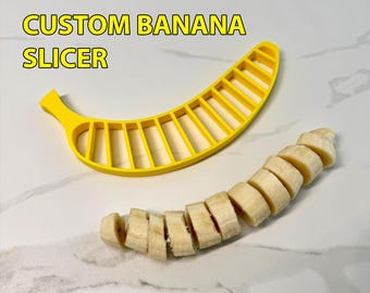 Taglia banane stampato in 3D / Affettatrice rapida per frutta per bambini