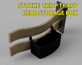 Scatola portaoggetti Stokke Tripp Trapp / Organizzatore per seggiolone / Contenitore compatibile con Tripp Trapp e con stampa / Portaoggetti per articoli essenziali per neonati / Contenitore per seggiolone