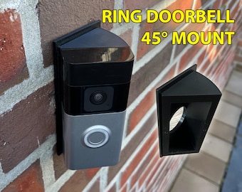 Supporto angolare/a 45 gradi per campanello Ring di seconda generazione, accessorio con visuale regolabile.