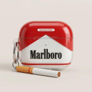 airpod cigarette case Cricket Action Airpods 3D Lighter For Cover Soft Silicone Earphones Cases For Apple Protect and Secure Your Airpods For Easy Travel. Cigarettes Air Pods Case -