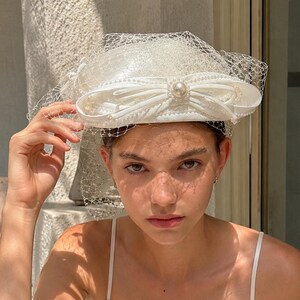 Pillbox Hat Wedding Veil - Etsy display picture 3