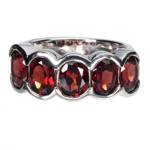Best Seller Created Red Oval Ruby Ring In 925 Silver In All Sizes