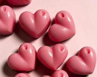 Pastillas de cera aromáticas con forma de corazón / Ambientador artesanal para el hogar, paquete de 8 unidades