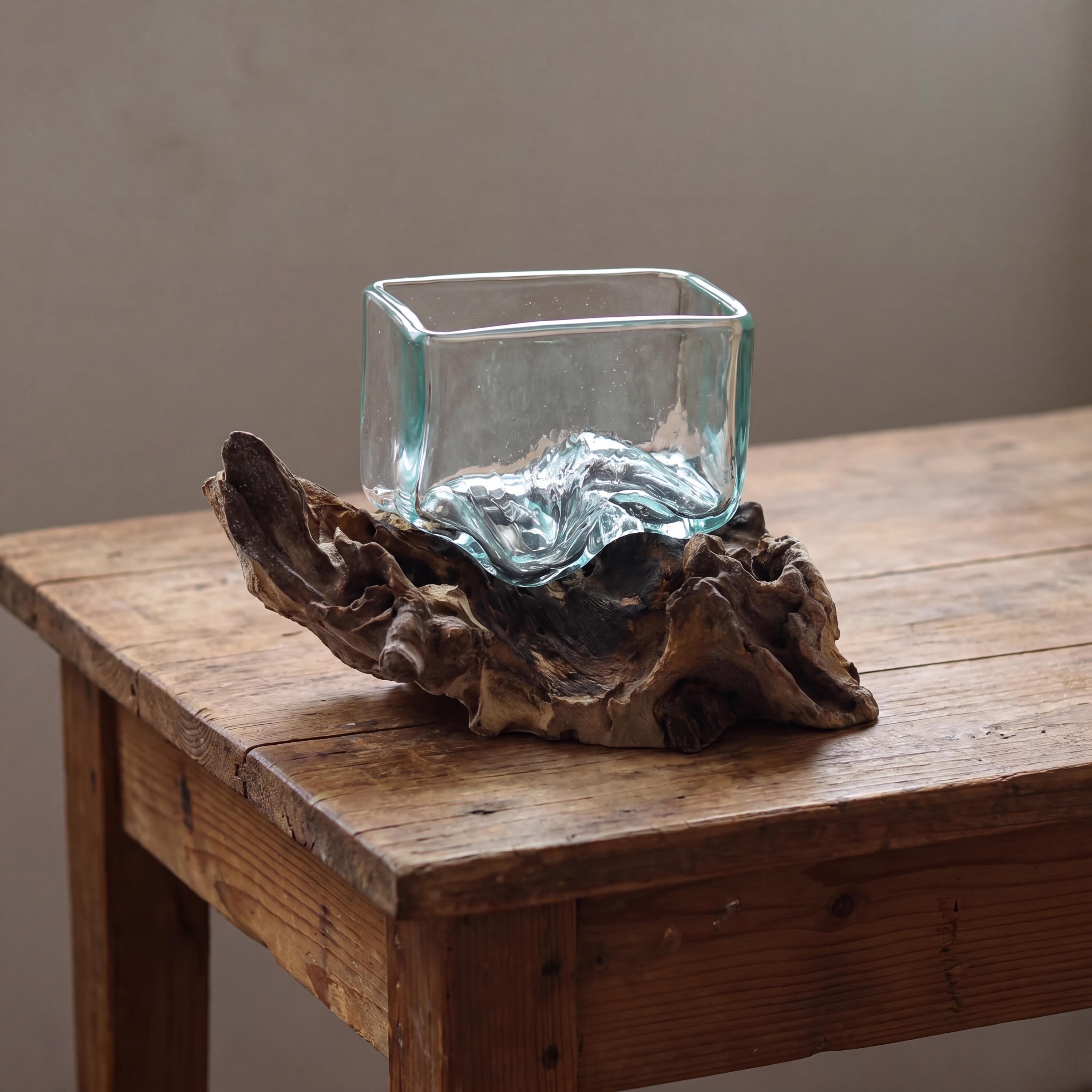 Quadratische glasschale