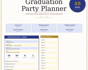 Graduation Party Planner Printable 2026