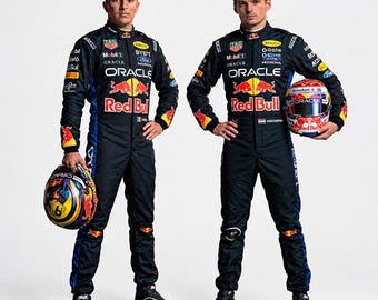 Custom 2026 F1 Redbull Max Verstappen And Isaac Hadjar Inspired Racing Suit, Personalized Kart Suit, Adults & Kids For Halloween