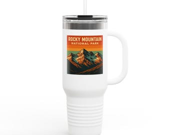 Rocky Mountain National Park 40oz Insulated Tumbler, Stainless Steel Travel Mug
