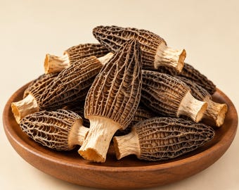 Dried Morel Mushrooms, Premium Wild Morels, Natural Dried Fungi, Gourmet Cooking Ingredient, Soup & Sauce Mushroom, No Additives