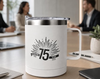 Vaso térmico de acero inoxidable personalizado de 414 ml (14 oz), taza con logotipo personalizado, taza de viaje grabada.