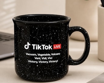 Taza de cerámica personalizada con diseño moteado para fogata, 443 ml (15 oz), artículo promocional de empresa, taza para imagen corporativa.